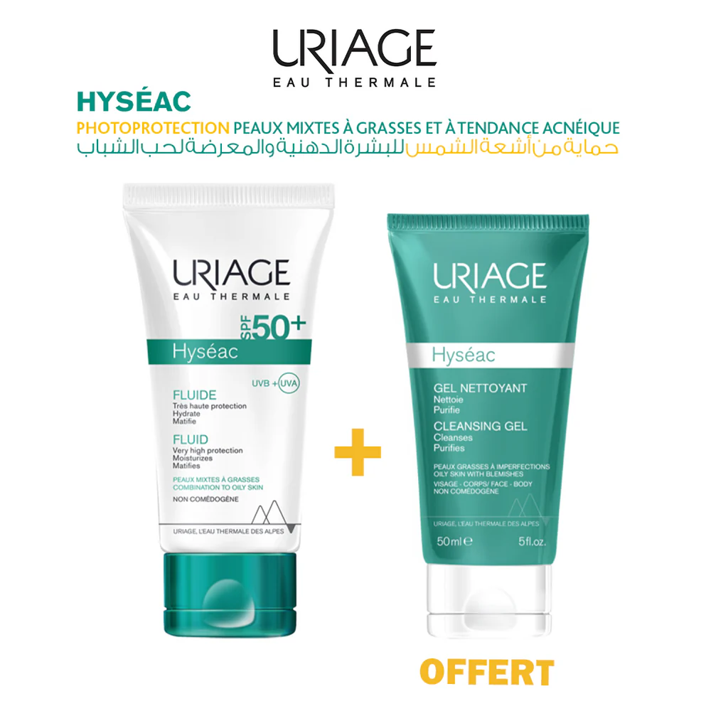 URIAGE HYSEAC FLUIDE SOLAIRE SPF50 50ML PACK