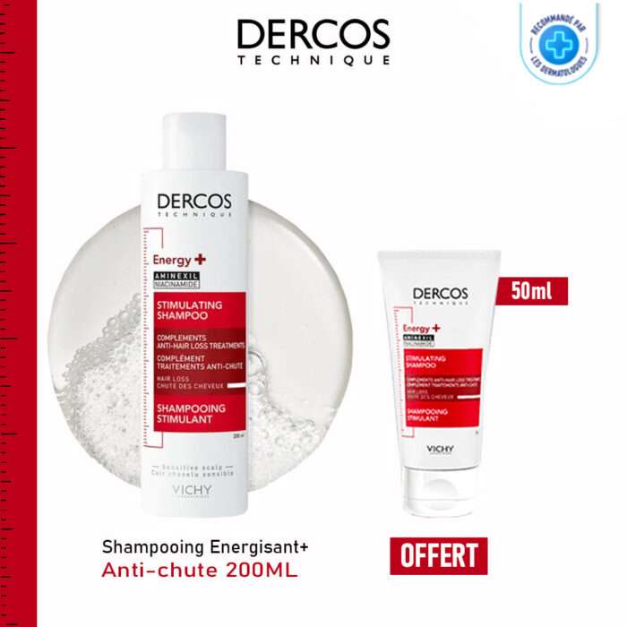 VICHY DERCOS SHAMPOING ENERGISANT ANTI CHUTE 200ML PACK