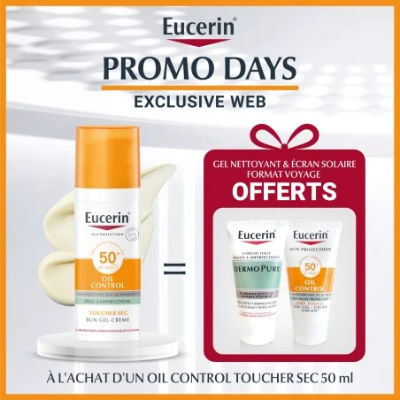 EUCERIN SUN TOUCHER SEC GEL CREME 50+PACK