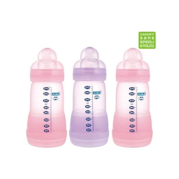 DODIE BIBERON KIT X3 INIT 240ML FILLE