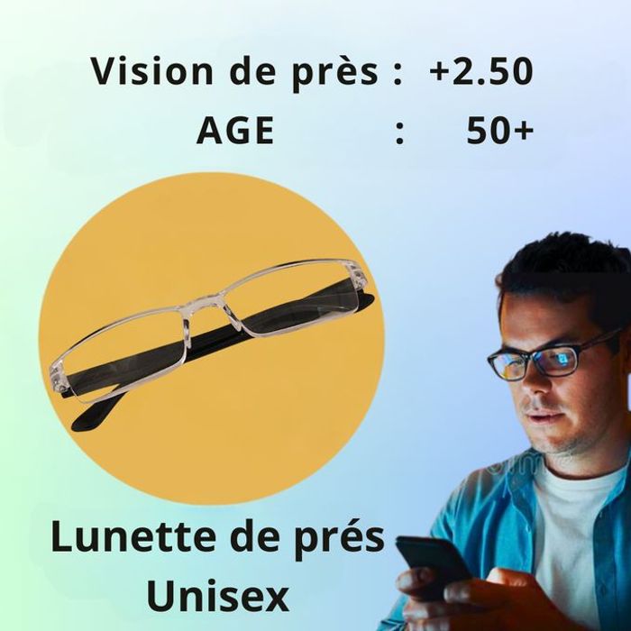 LUNETTES LECTURE MODERNE +2.50