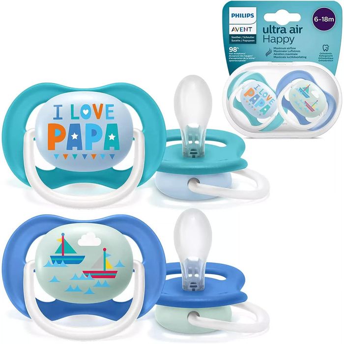 AVENT SUCETTE ORTHO 6-18M BOY SCF080/03