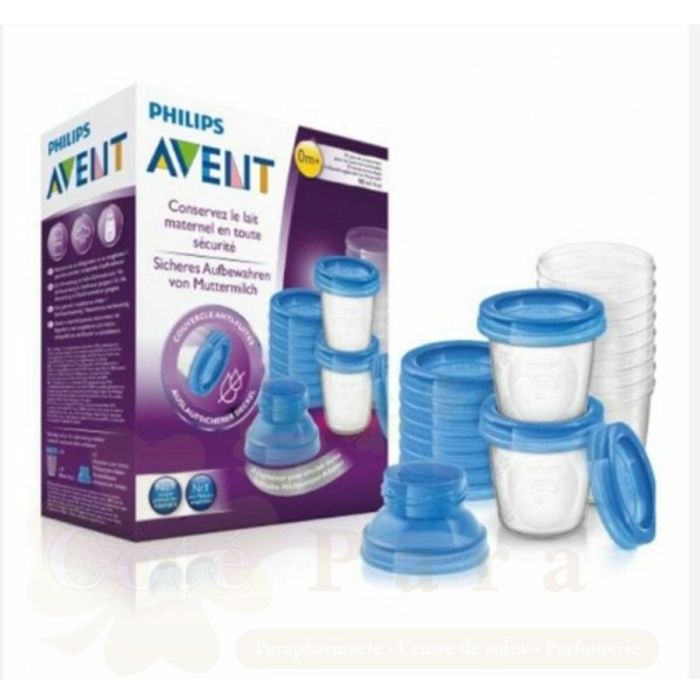 AVENT POTS DE CONSERV. PR LAIT MATERNEL180ML 618/10