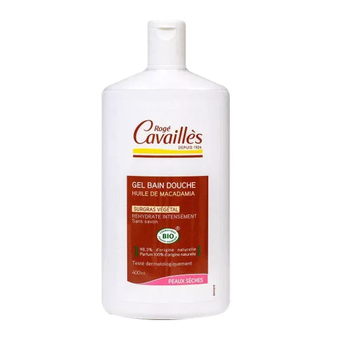 roge cavailles GEL SURGRAS BAIN DOUCHE HUILE DE MACADAMIA400ML