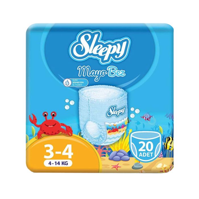 SLEEPY COUCHES NATUREL SWIMMING 4-14KG 20PCS4985