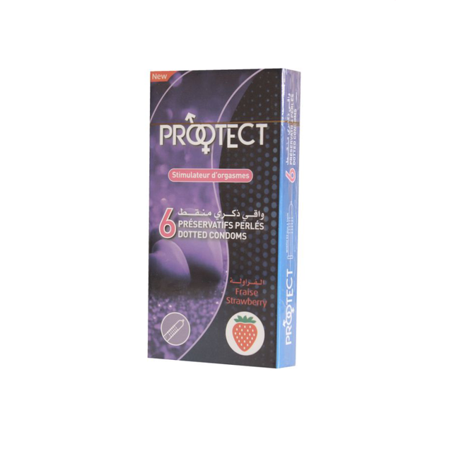 PRÉSERVATIF PROTECT X 6 FRAISE