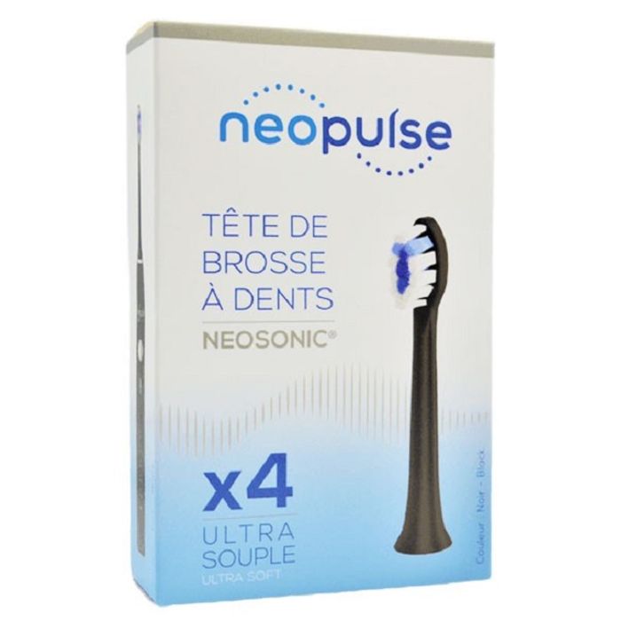 NEOPULSE TETE LE BROSSE A DENTS X4 ULTRA SOFT NOIR