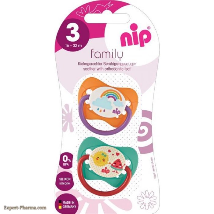 NIP 2 SUCETTES FAMILY T3 16-32 MOIS BA278851