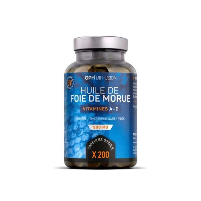 HUILE DE FOIE DE MORUE 500MG 200CAP/AB