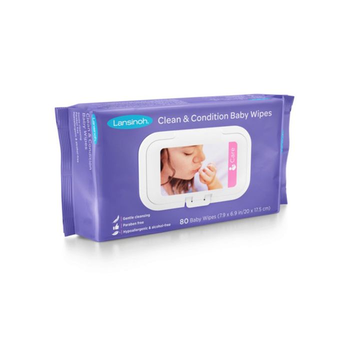 LANSINOH LINGETTES A LANOLINE /80