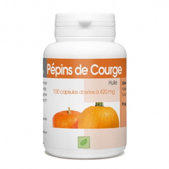 PEPINS DE COURGE 100 CAPS 420MG/AB