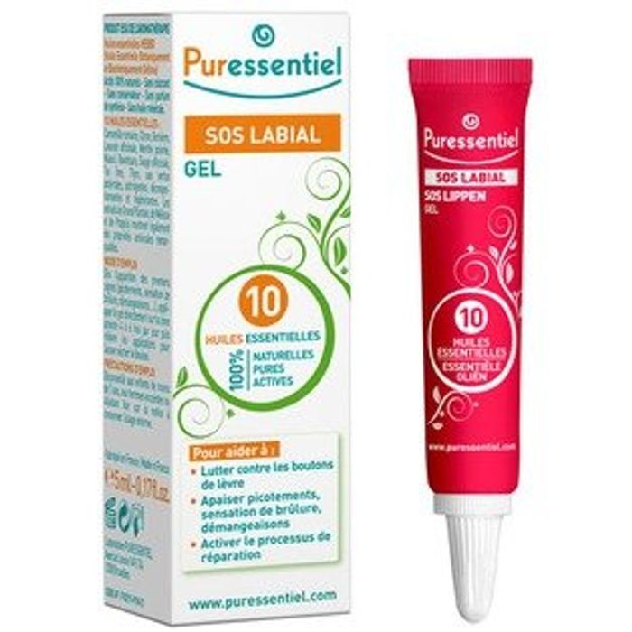 PURESSENTIEL SOS LABIAL GEL REPARE 10 HE 5ML