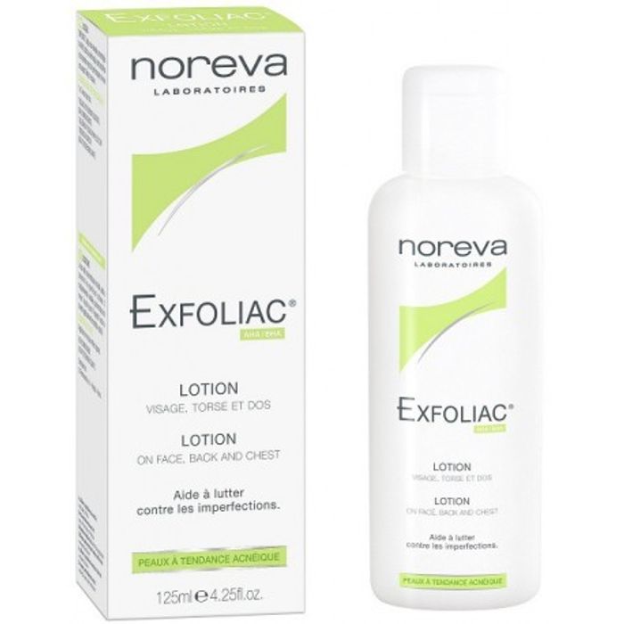 NOREVA EXFOLIAC LOTION SOIN VISAGE,TORSE ET DOS 125ML