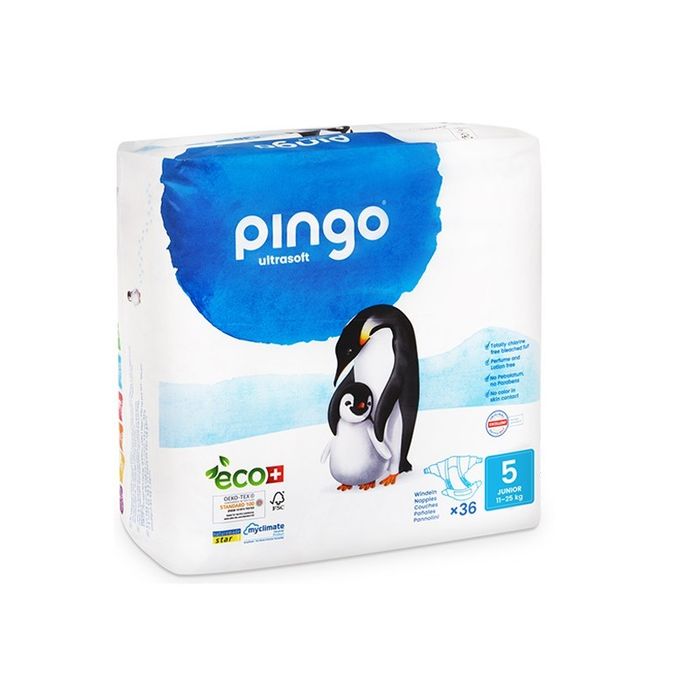 COUCHES PINGO JUNIORS T5 11-25KG SACHET DE 36 COUCHES