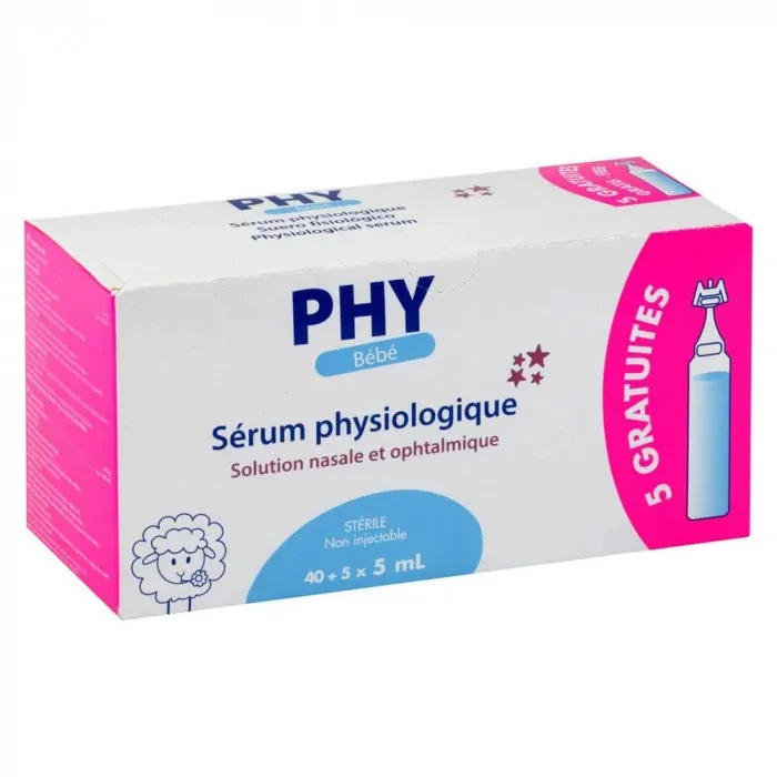 SERUM PHYSIOLOGIQUE PHY 40X5ML + 5