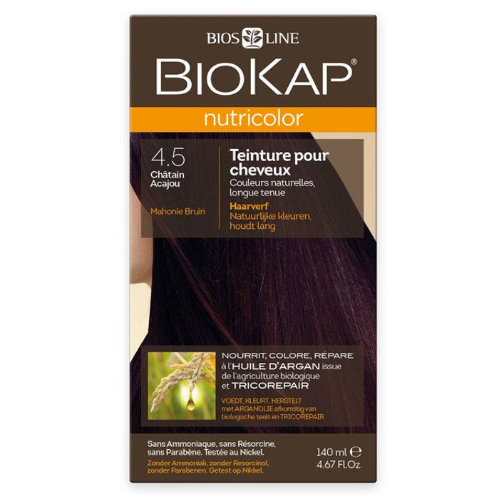 BIOKAP NUTRICOLOR 4.5 CHATIN ACAJOU