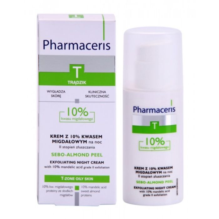 PHARMACERIS T CREME NUIT SEBO ALMOND PEEL 10% 50ML