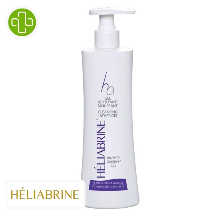 HELIABRINE HA GEL NETTOYANT MOUSSANT PEAUX GRASSES 250ML