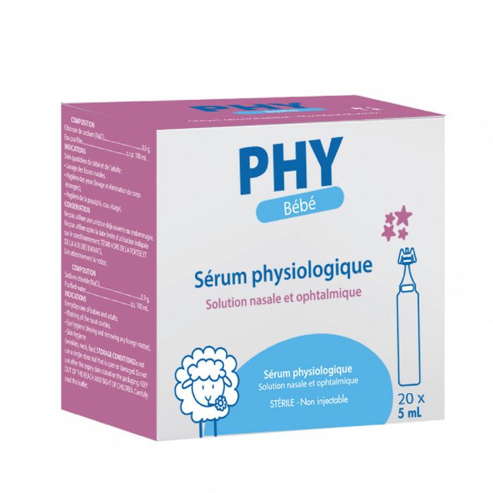 SERUM PHYSIOLOGIQUE PHY 20X5ML