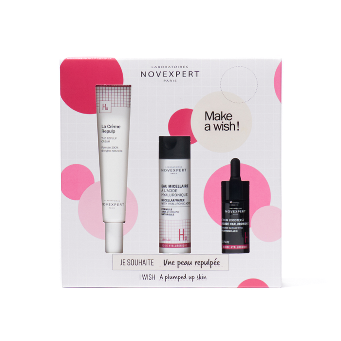 NOVEXPERT COFFRET CREME REPULP + SERUM BOOST AH+EAU MICELLAIRE