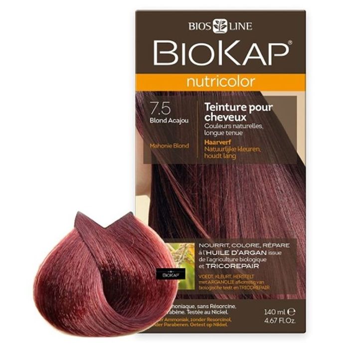BIOKAP NUTRICOLOR 7.5 BLOND ACAJOU