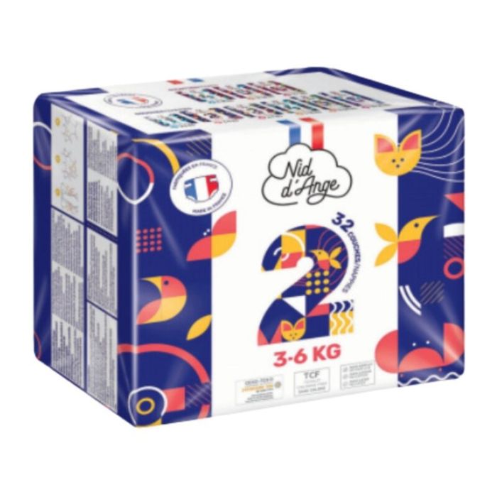 COUCHES NID D'ANGE TAILLE 2:3-6 KG 32U