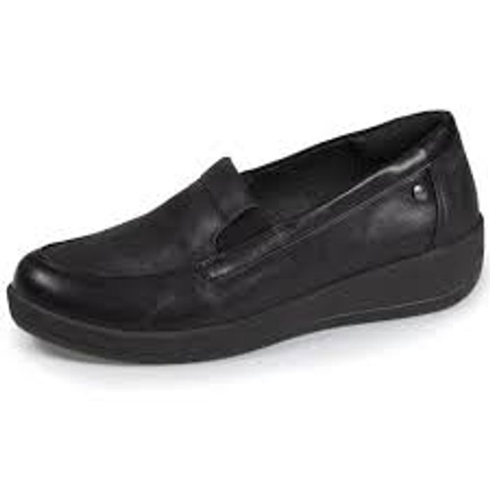 MOCASSIN FEMME ELASTIQUE NOIR T38 B1106