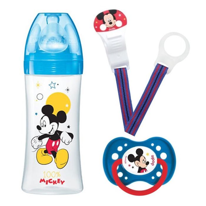 DODIE COFFRET MICKET (BIBERON 330ML+SUCETTE+CHAINETTE)