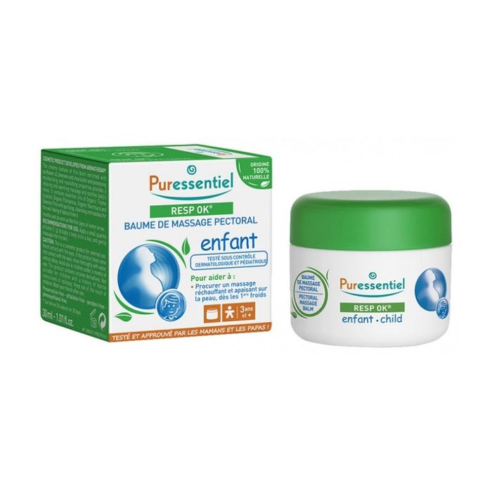 PURESSENTIEL RESP BAUME MASSAGE ENFANT 4HE 60ML