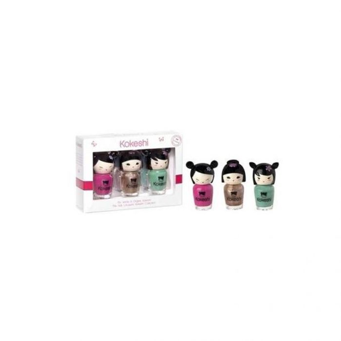 KOKESHI COFF 3VERNIS ROSE BRONZE VERT 4202