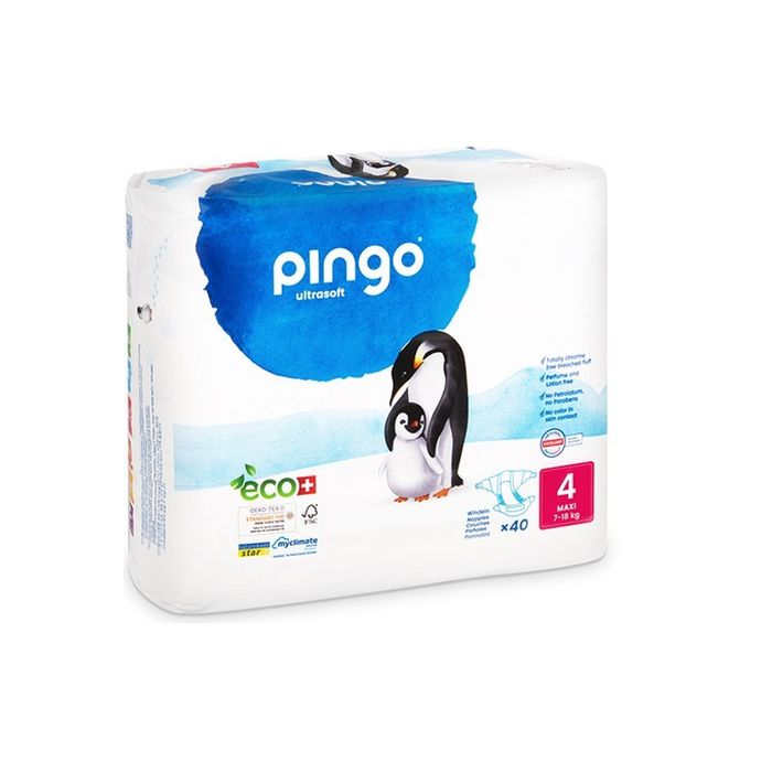COUCHES PINGO MAXI T4 7-18KG SACHET DE 40COUCHES