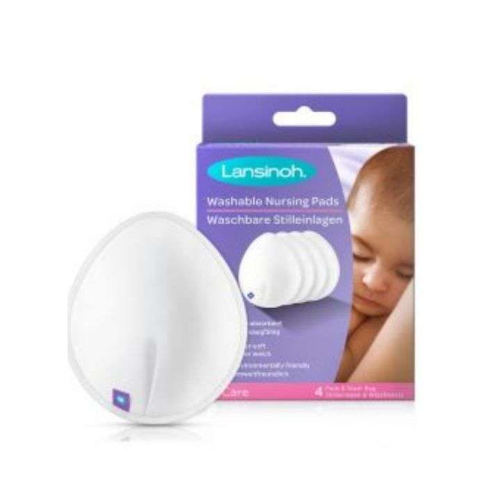 LANSINOH COUSSINETS D'ALLAIT LAVABLE 4PCS /CB.175