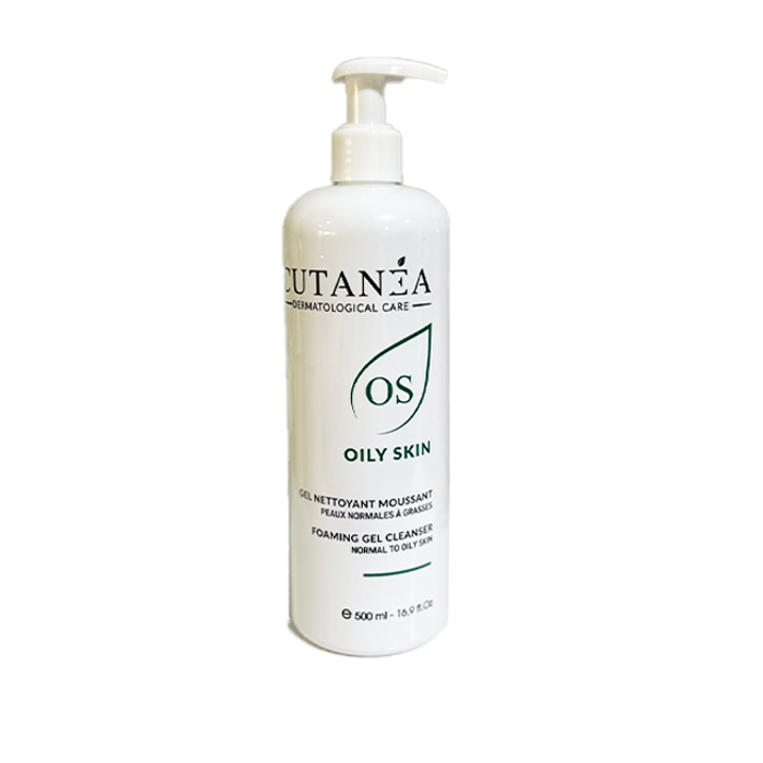 CUTANEA GEL NETTOYANT MOUSSANT OILY SKIN PEAUX GRASSE 500ML