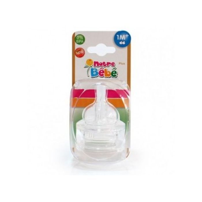 NOTRE BEBE TETINE SILICONEX2 0-6MOIS