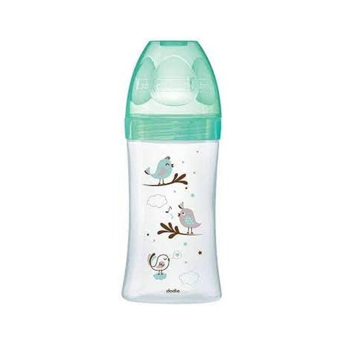 DODIE BIBERON INI 270ML VERRE OISEAU VERT