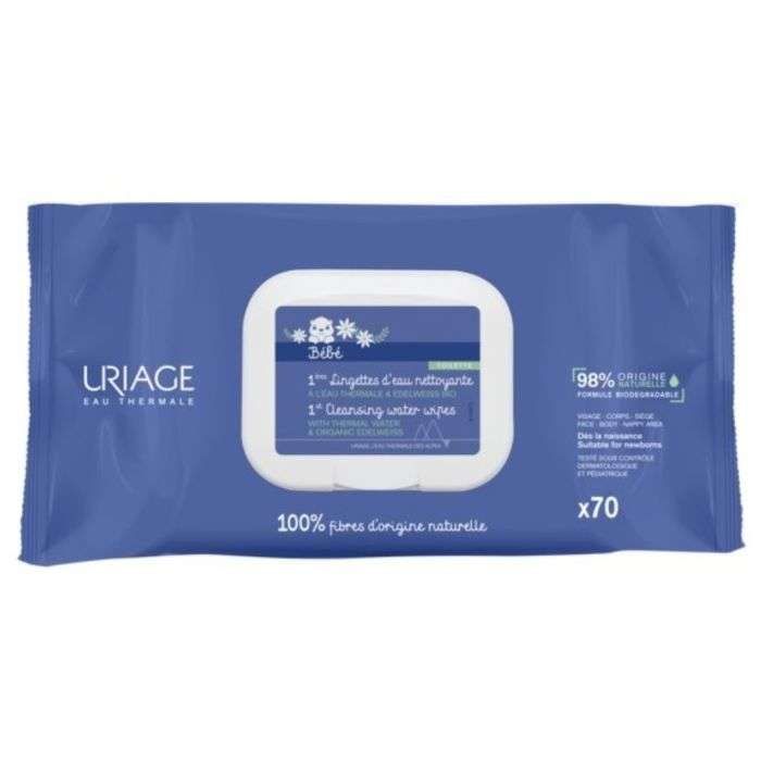 Uriage Bébé 1ERE EAU LINGETTE X 70