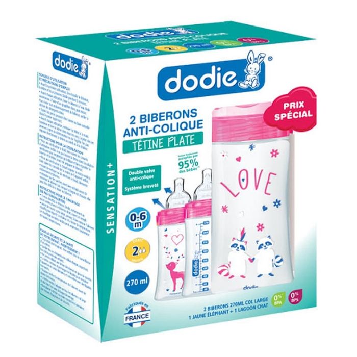 DODIE COFFRET BIBERON X2 SENS+270ML