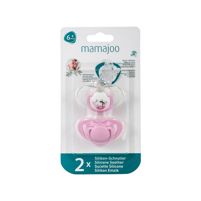 MAMAJOO SUCETTE SILICONE ORTH COW 6M+(MMJ2940)+1PINK