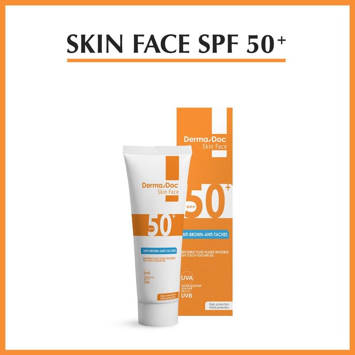 DERMADOC CREME SOLAIRE INVISIBLEANTI TACHES SPF50+ 50ML