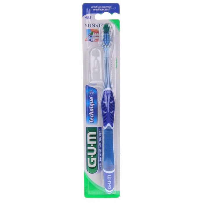 GUM BROSSE A DENTS R:493 TECH+ COMPACT MEDIUM