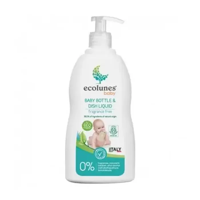 ECOLUNES BABY BOTTLE LIQUIDE LAVE BIBERON ÉCOLOGIQUE ET HYPOALLERGÉNIQUE 500ML