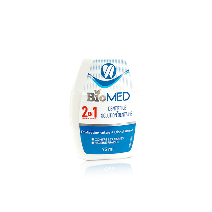 BIOMED GEL 2X1 PROTECTION TOTALE+BLANCHISSANT 75ML
