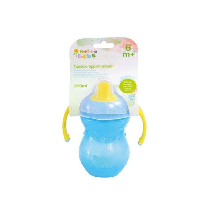 NOTRE BEBE TASSE D'APPRENTISSAGE SEMI-SOUPLE 6M+ 270ML