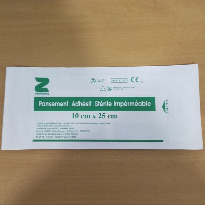 DERMAPLAIE PANSEMENT ADHES ST IMPERM 10X25CM