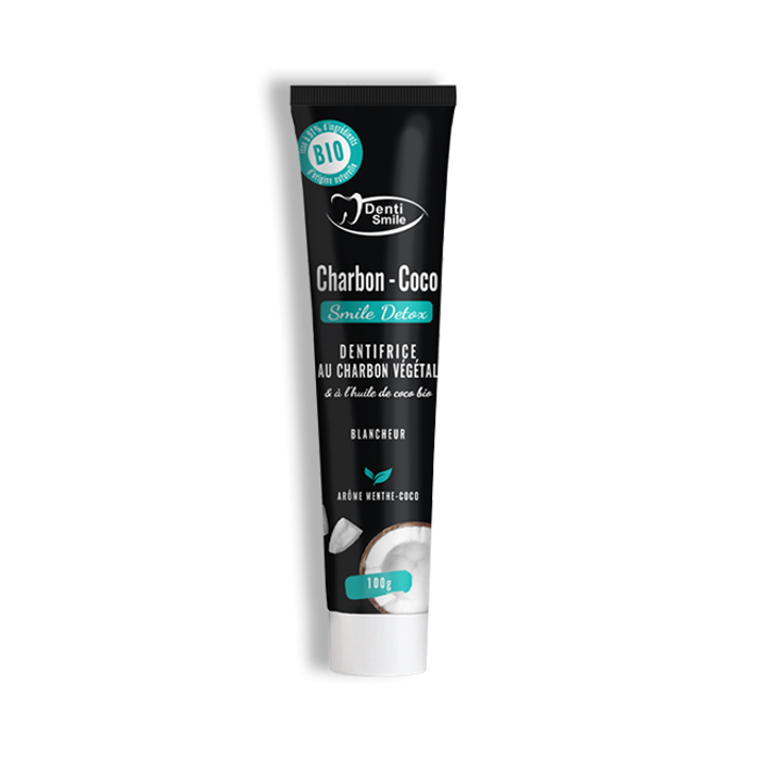 DENTI SMILE DENTIFRICE CHARBON COCO 100G