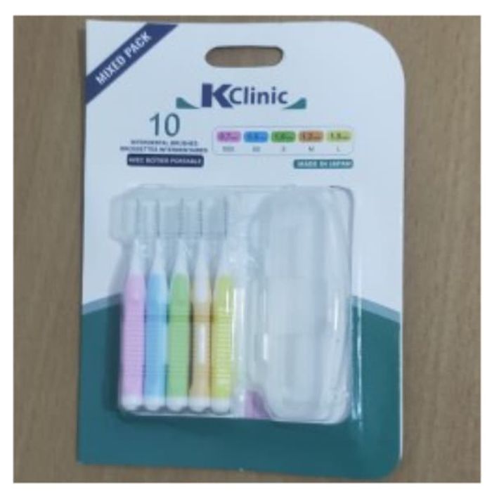 KIN BROSSETTES INTERDENTAIRE MIXTE 10UNITES