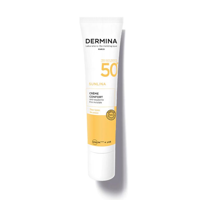 DERMINA SUNLINA CREME CONFORT INVISIBLE SPF50 40ML