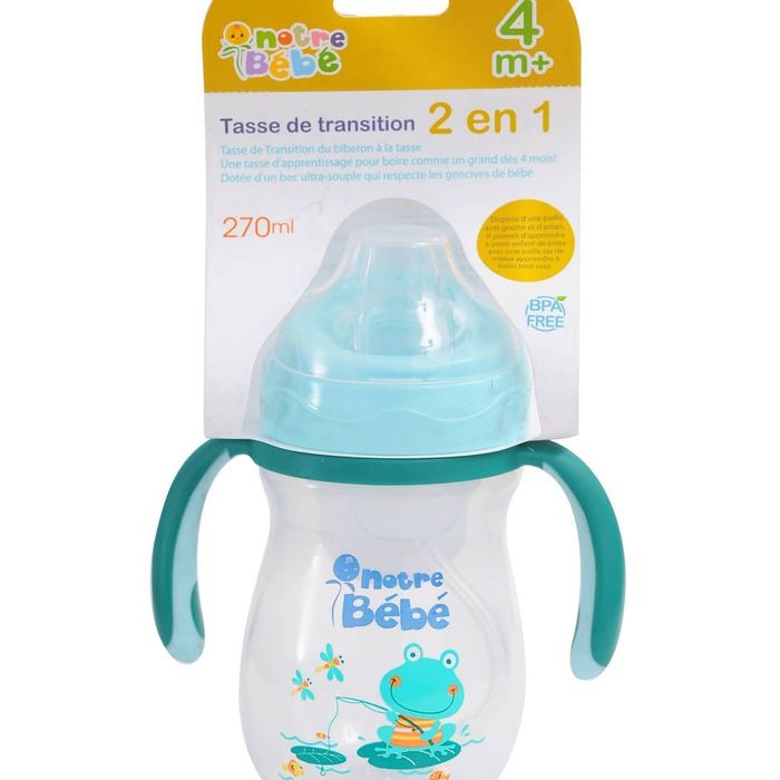 NOTRE BEBE TASSE DE TRANSITION 2EN1 4M+ 270ML