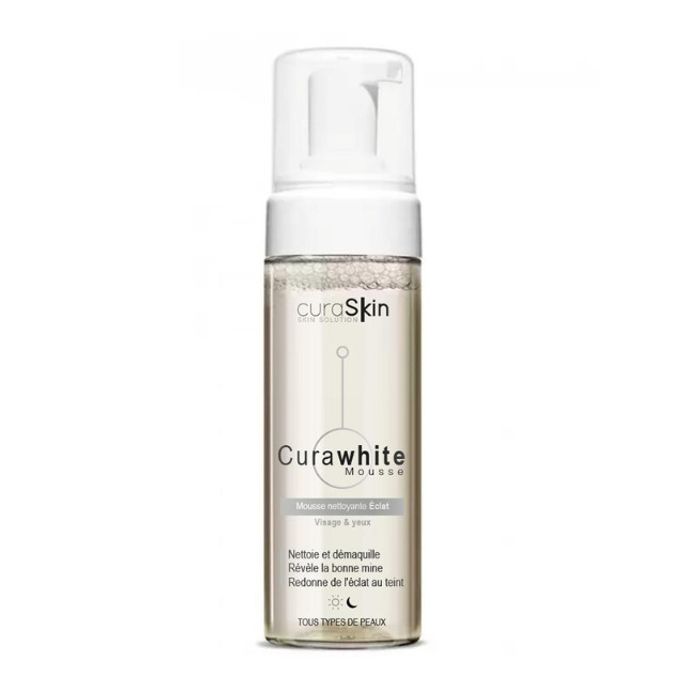 CURASKIN CURAWHITE MOUSSE NETTOYANTE ECLAT 150ML