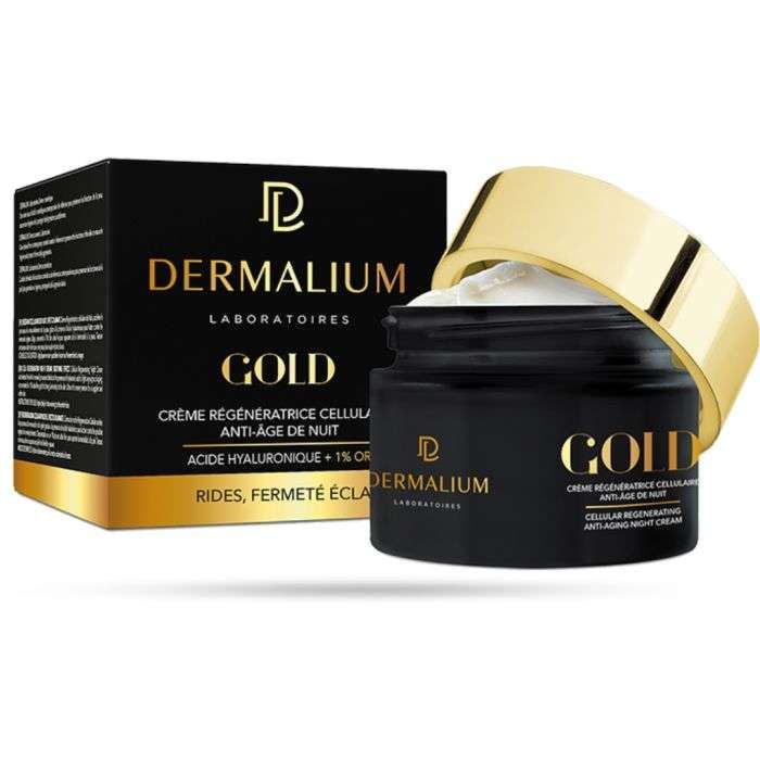 DERMALIUM GOLD CREME NUIT RIDES FERMETE ECLAT 50ML